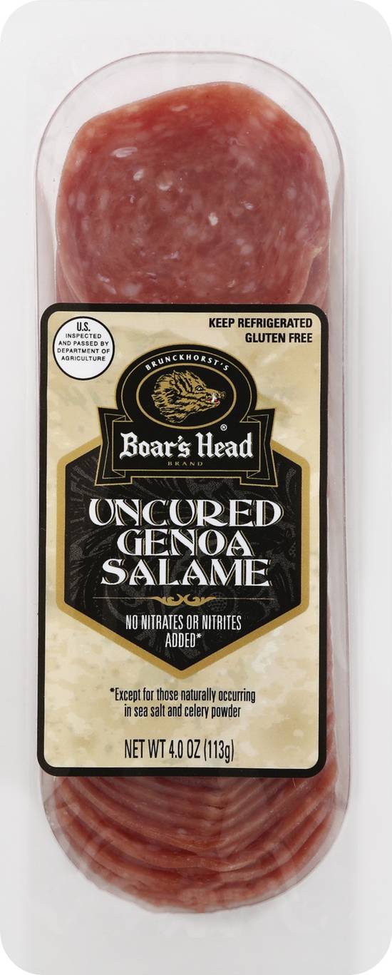 Boar S Head Sliced Genoa Salame 4 Oz Delivery Near You Uber Eats