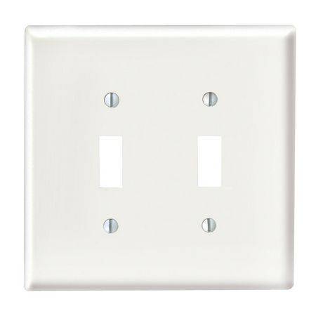 Leviton Plaque Murale D Interrupteur Bascule Et Fentes Blanc