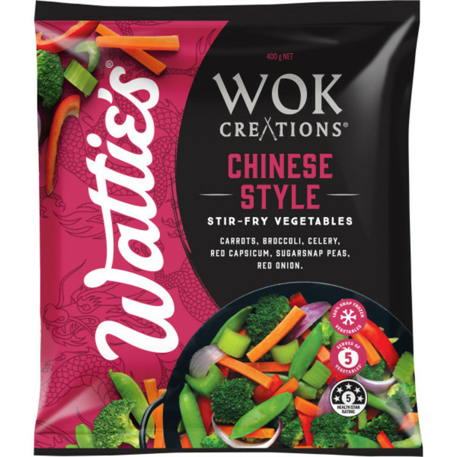Watties Wok Creations Chinese Style Stir Fry Vegetables 400g