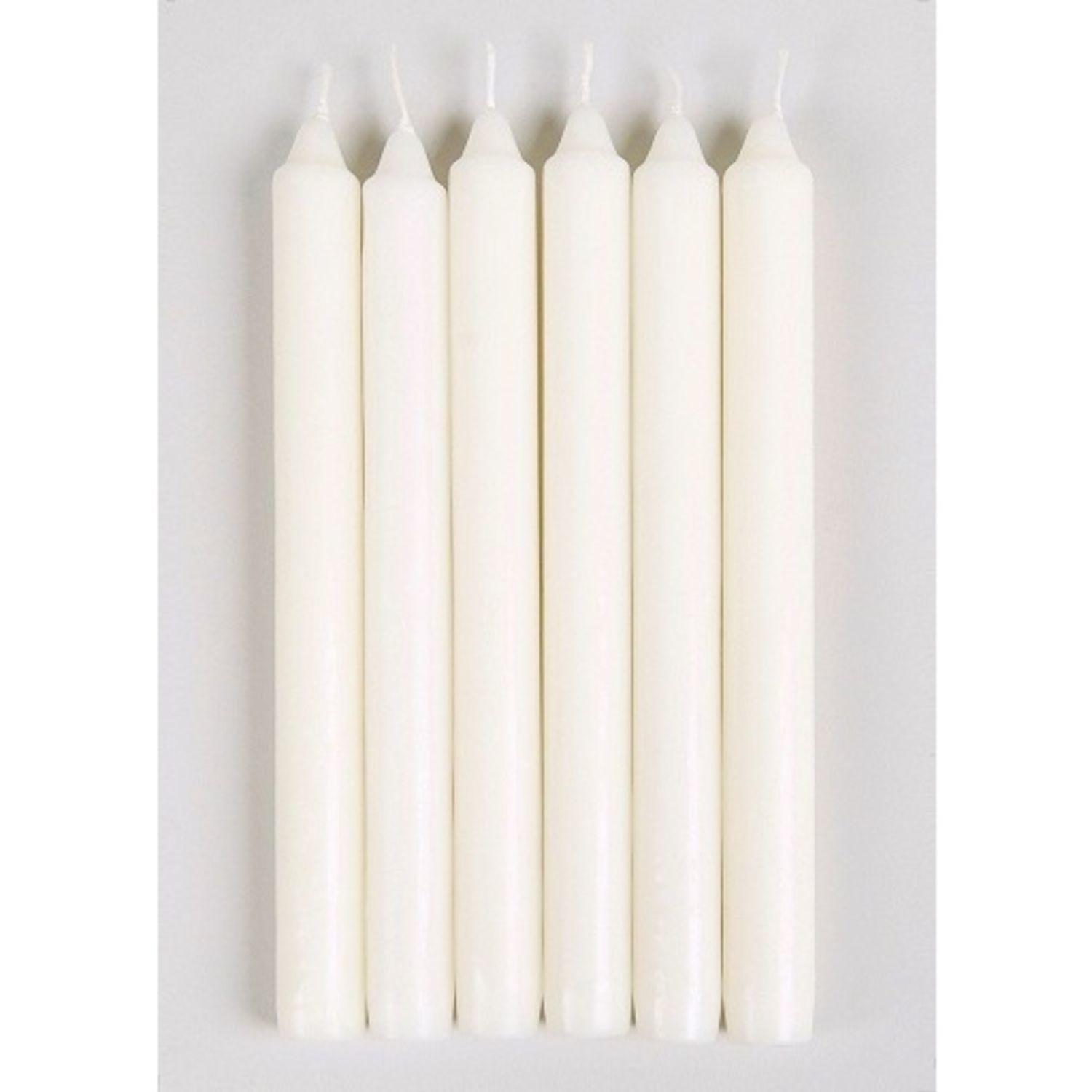 Homeware White Dinner Candle (6 Pack)