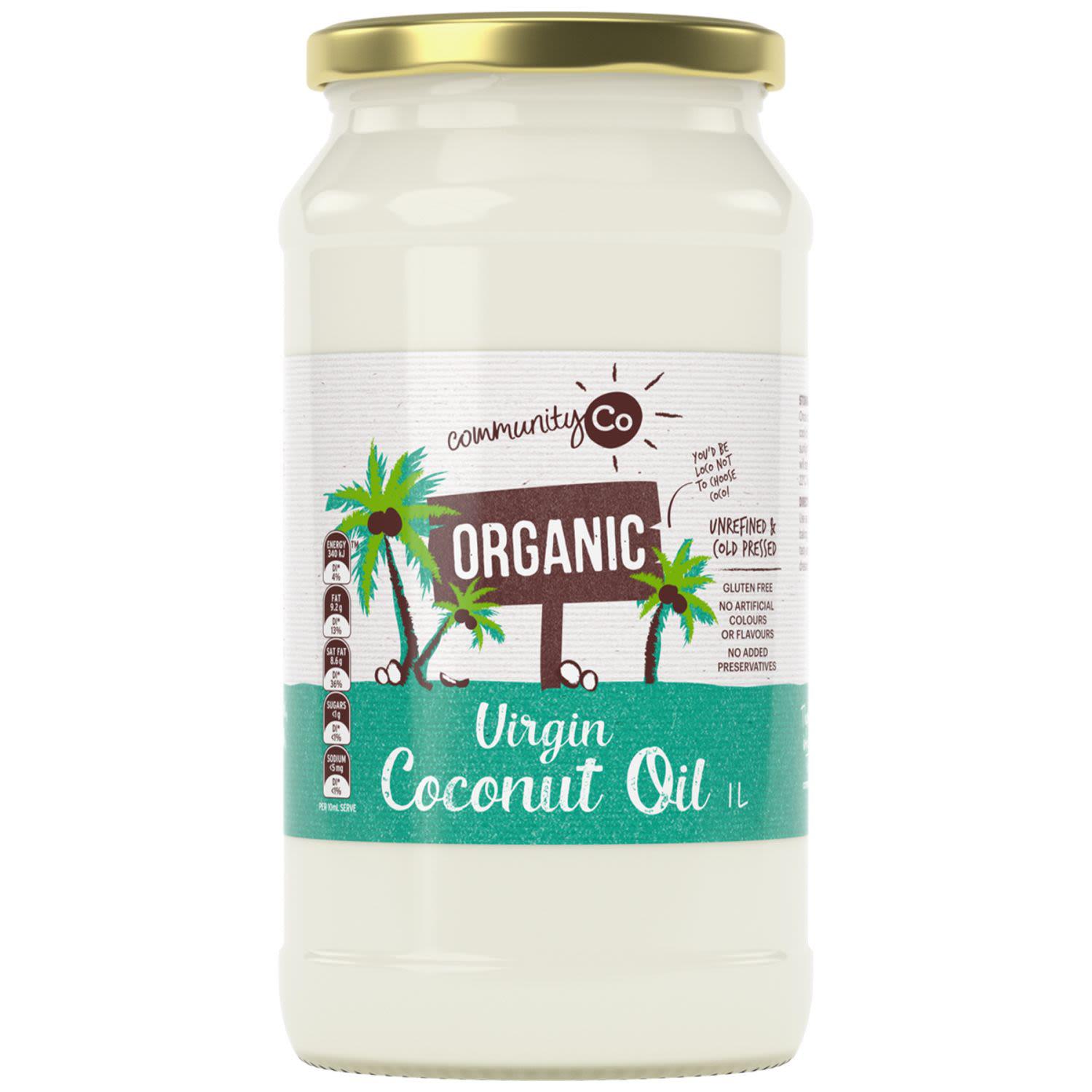 Community Co Organic Coconut Oil 1L