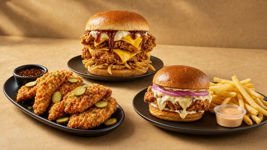 CHICKEN WAVE - Chicken Burger, Tenders & Wings