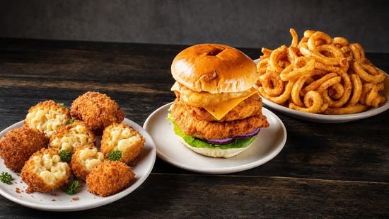 Gourmet Burger and Fries