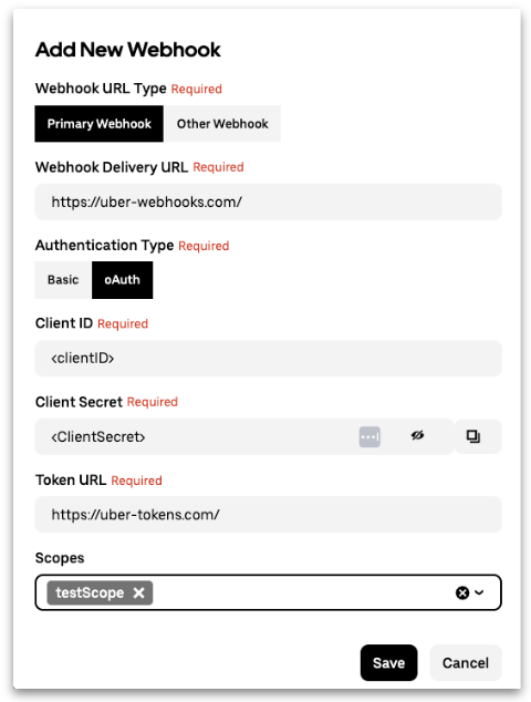 Setup Webhook 1
