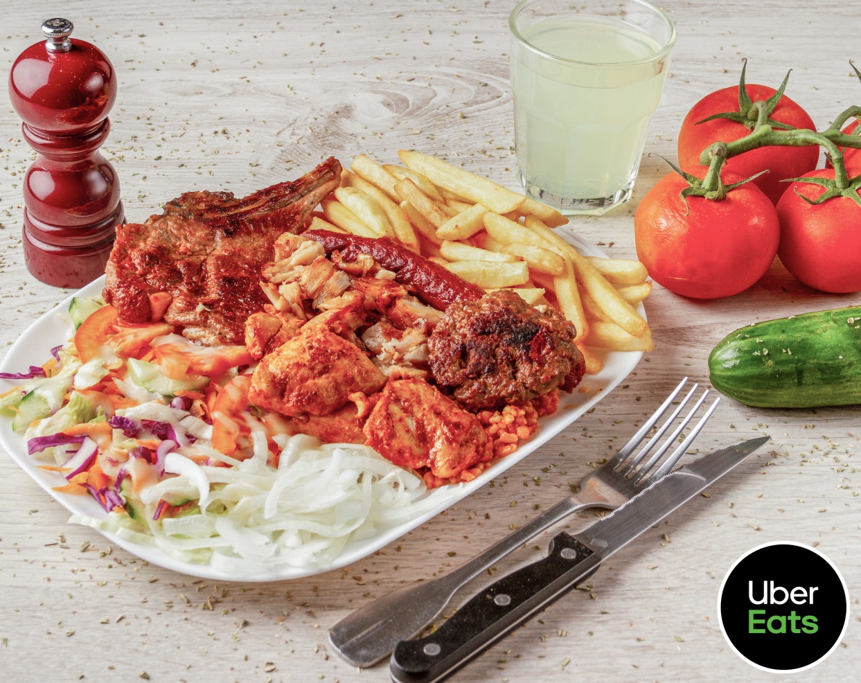 Assiette grillades mixtes