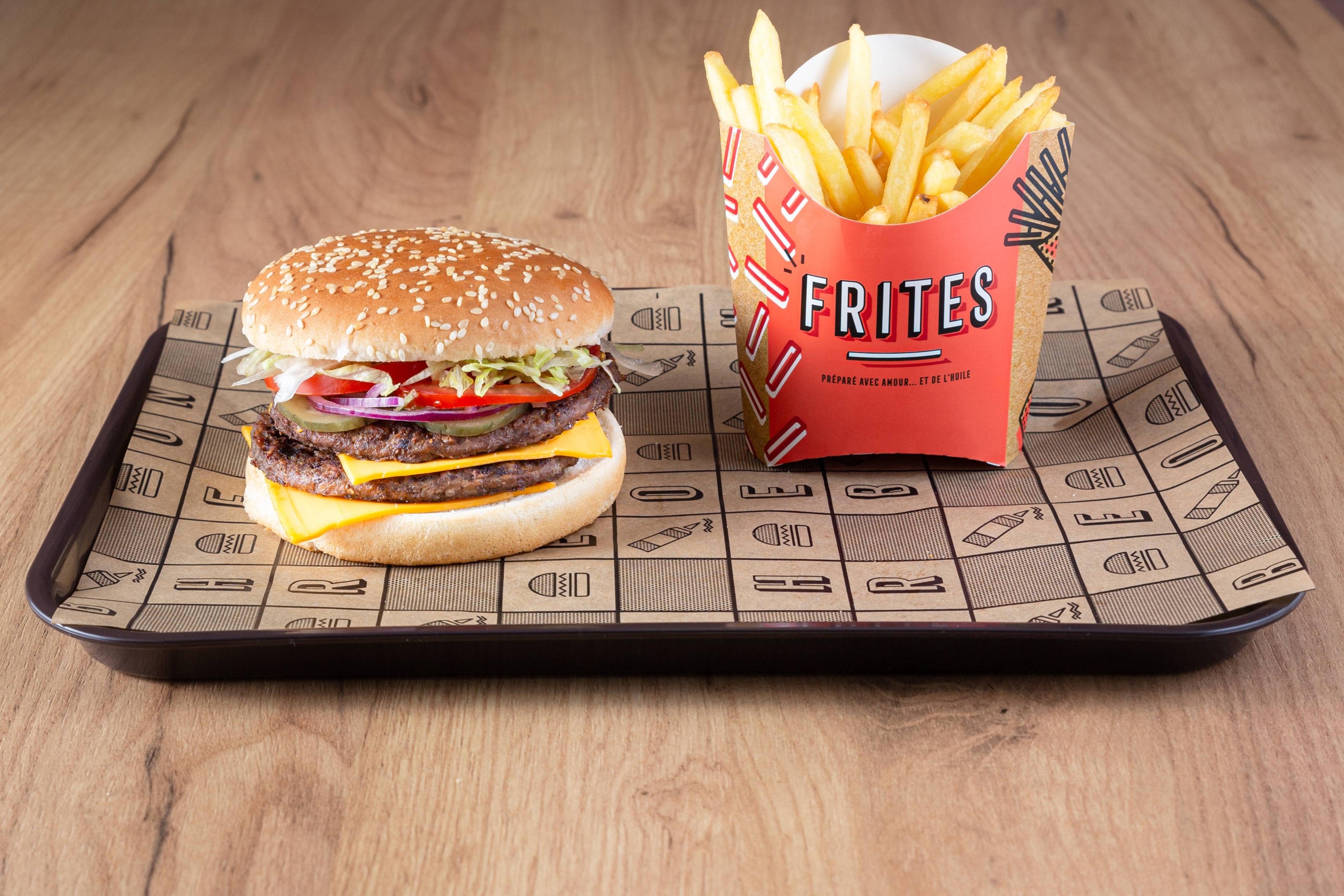 Menu B-woop 2 burger