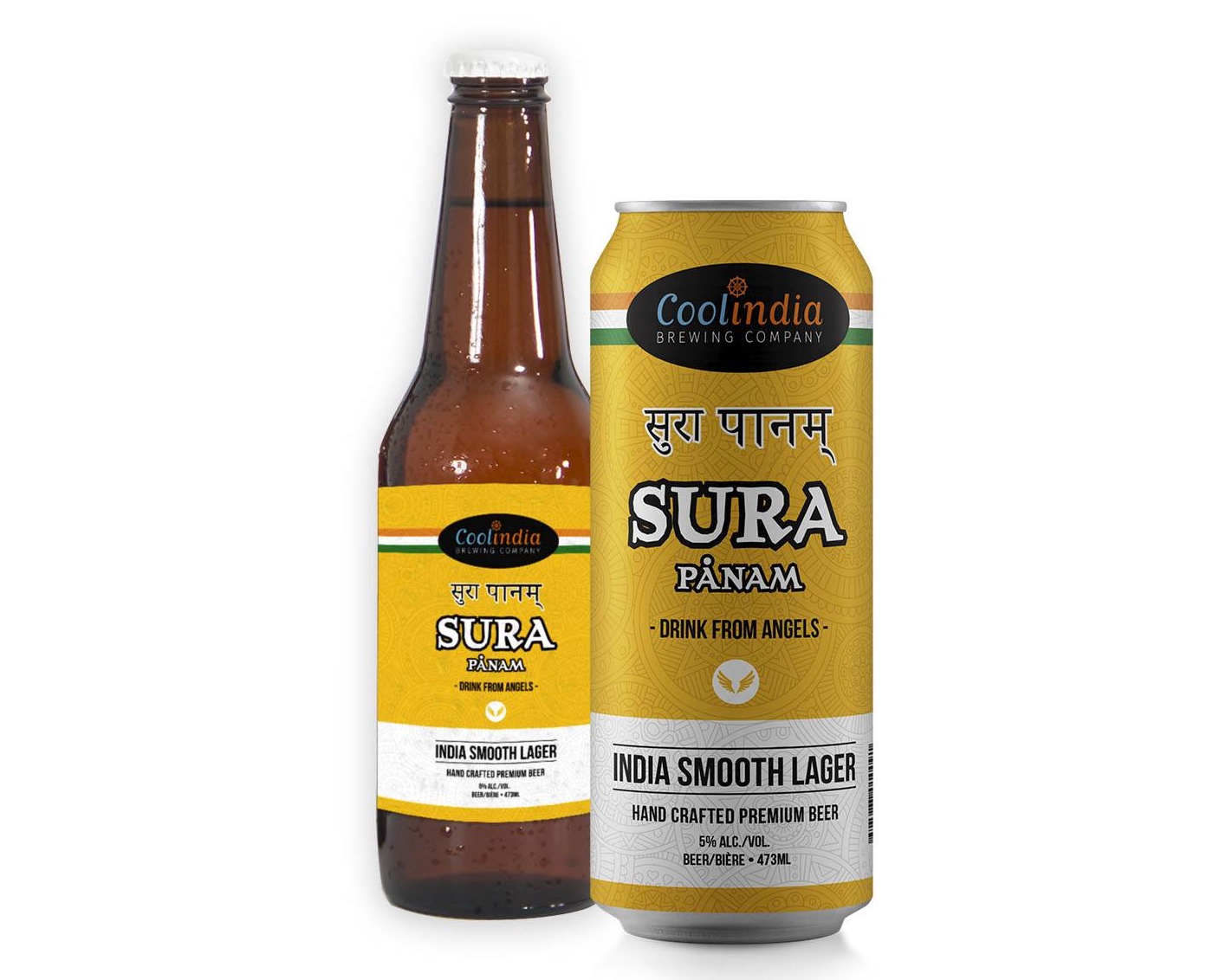 Sura Panam Indian Hand Crafted Beer, 463mL can beer (5% ABV)