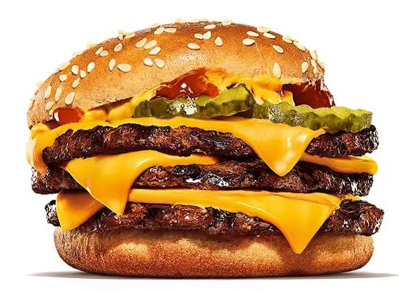 Menu burger triple boeuf