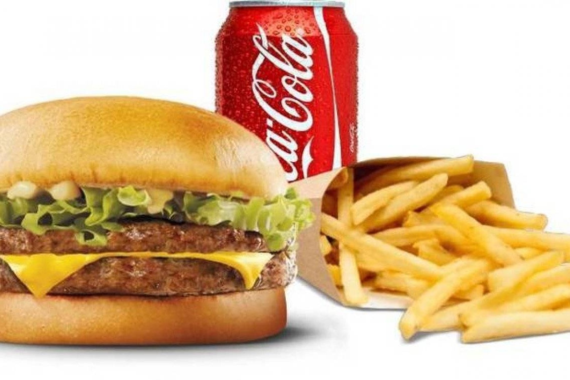 Menu triple cheese burger