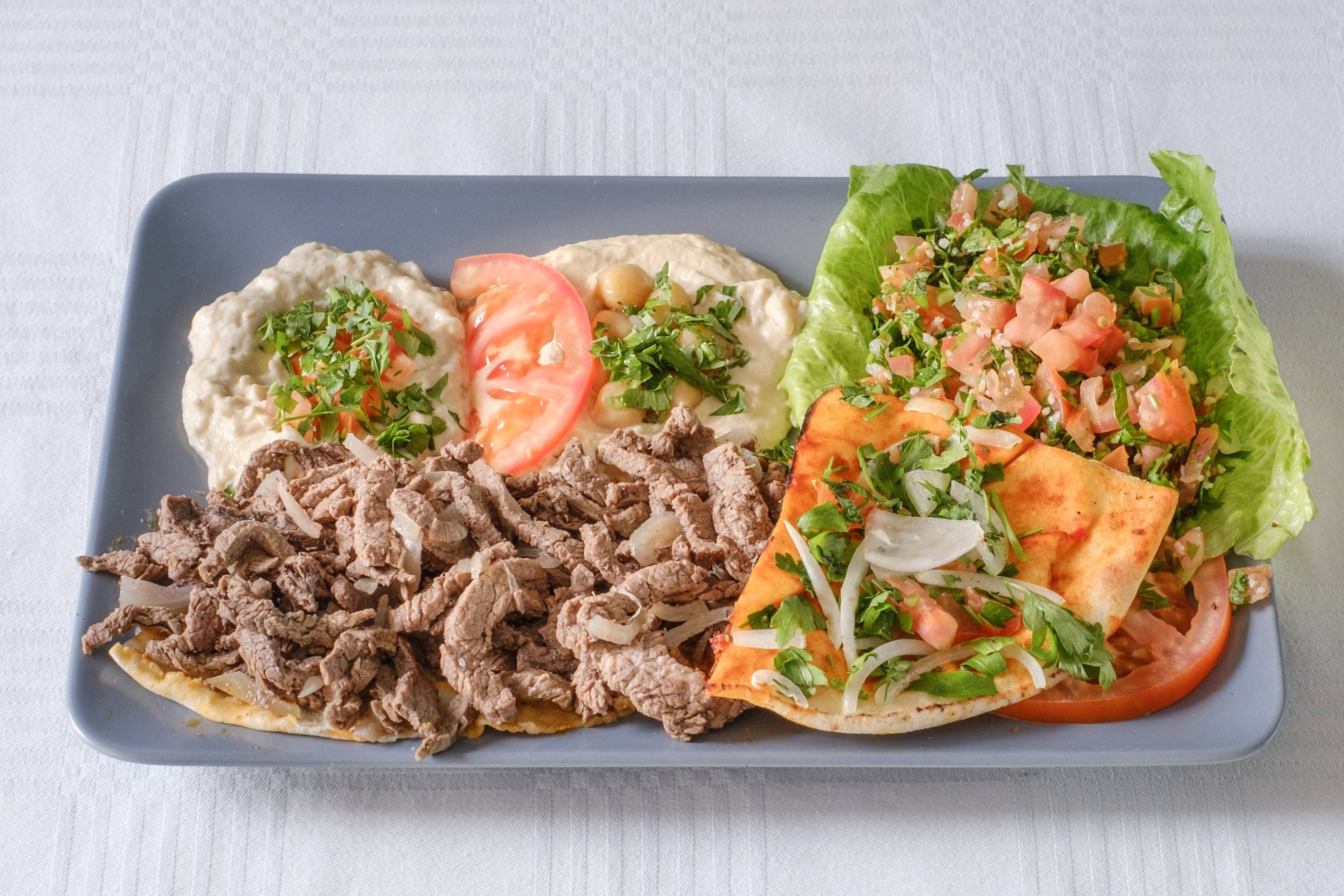 Assiette shawarma viande