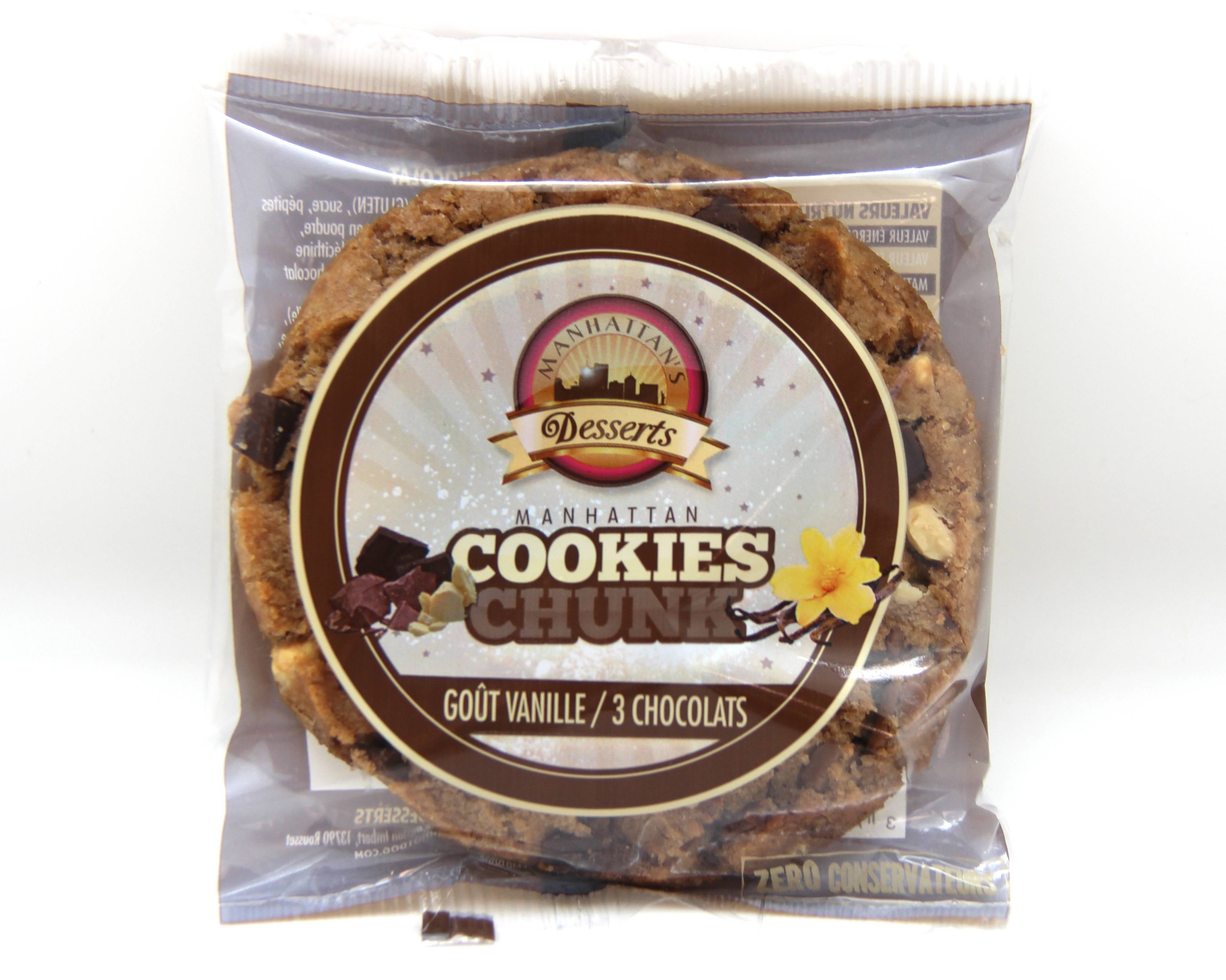 Cookie vanille aux pépites de chocolat