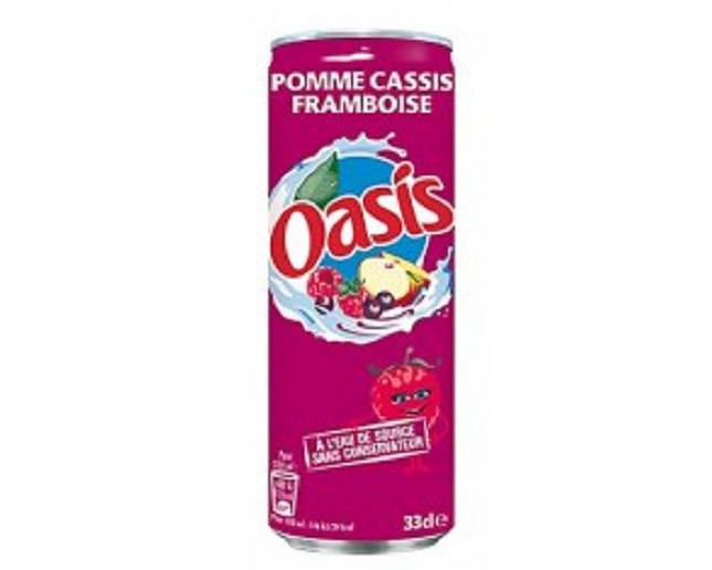 Oasis pomme cassis framboise 33cl.