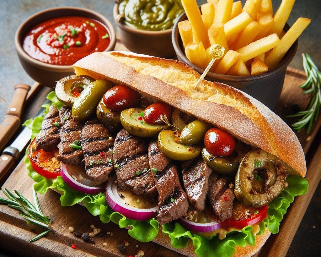 Rognons Blancs grillé servie avec frite