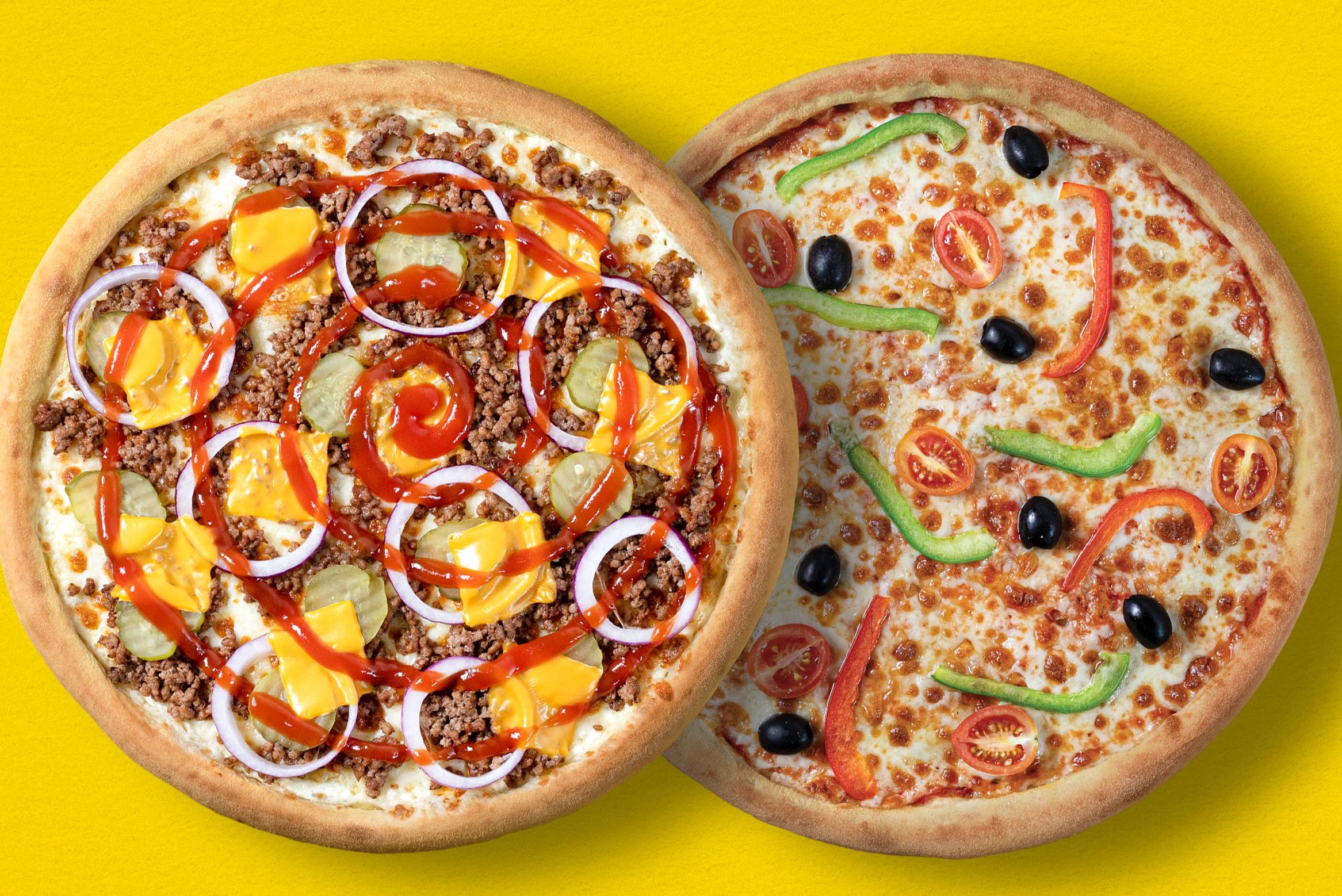 2 Pizzas Juniors (26cm) 🍕