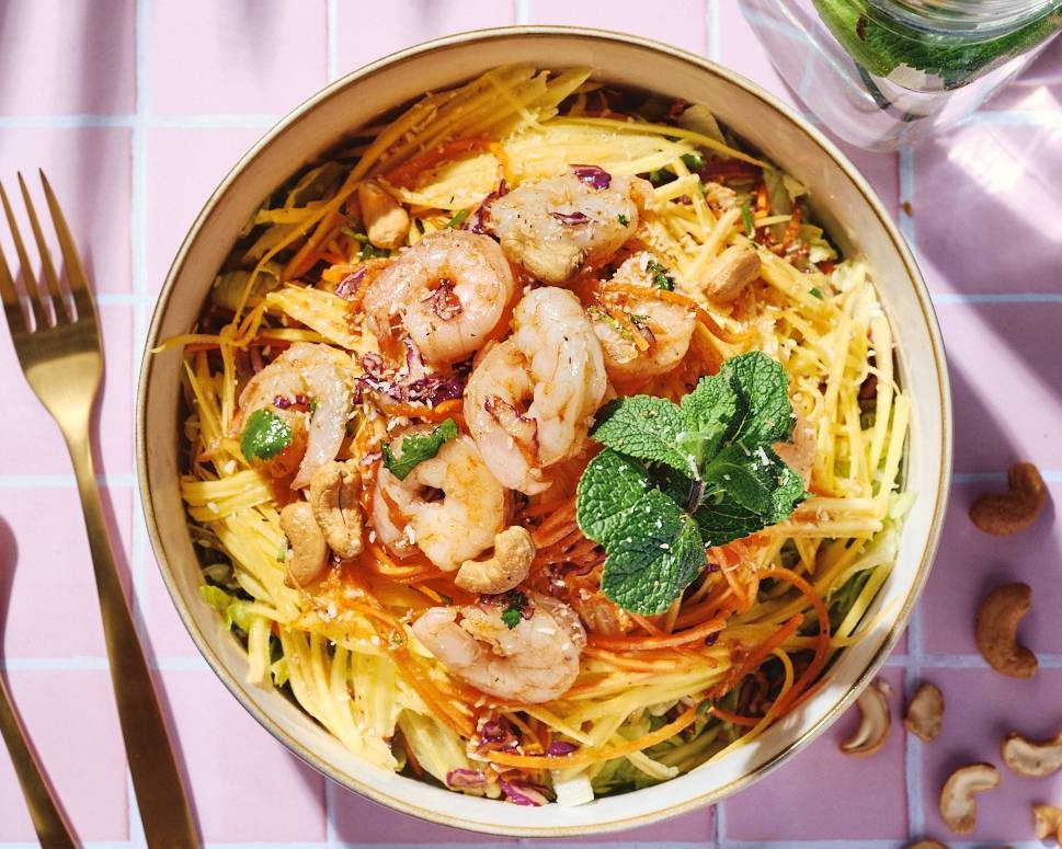 🍤Salade Crevettes mangue 🍤