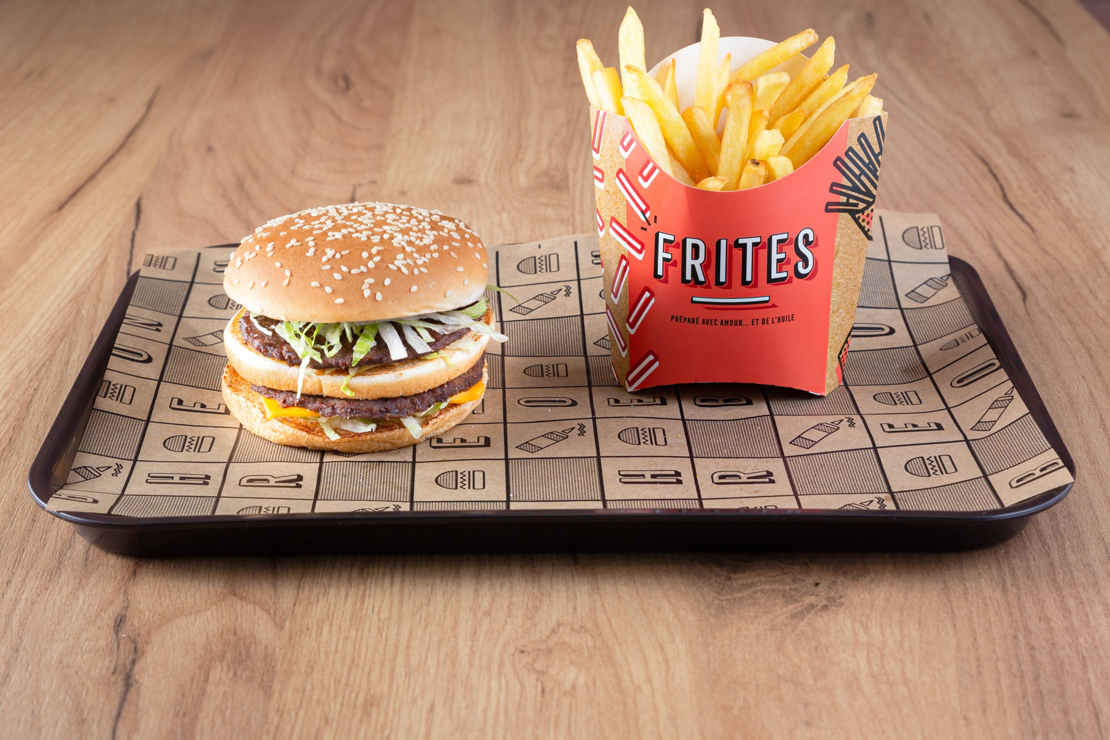 Menu big M burger