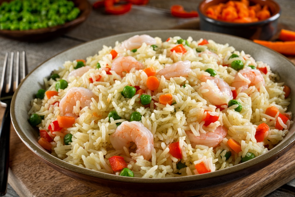 Crevettes biriyani