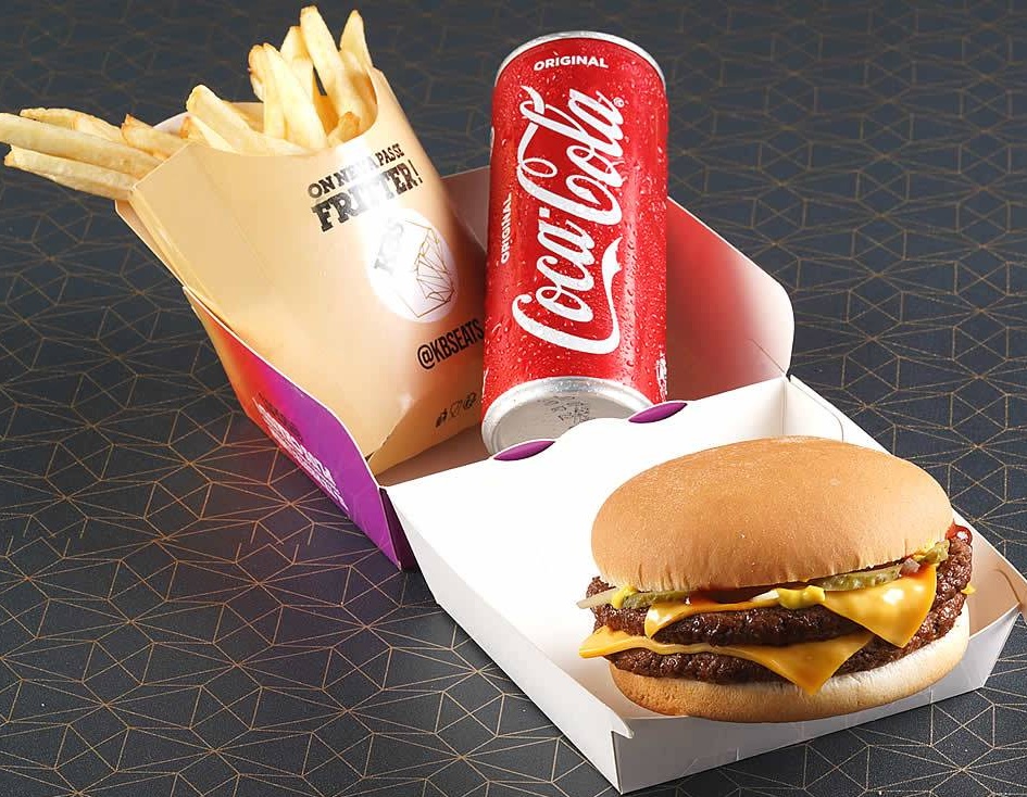 Menu Double cheese burger