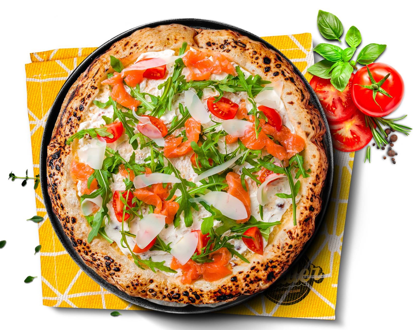 Pizza saumon