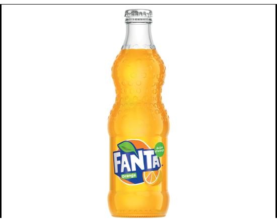 Fanta orange en verre