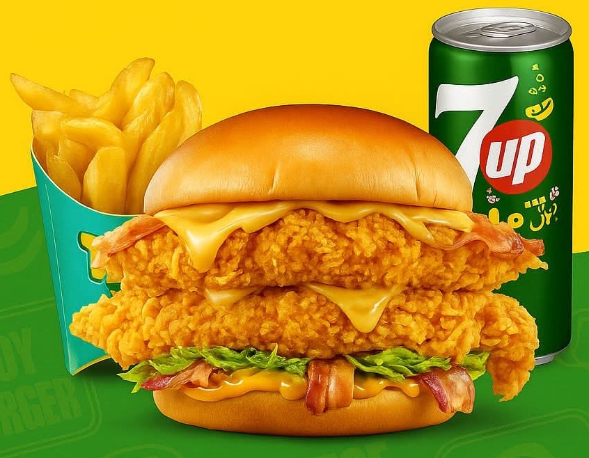Menu CHICKEN  Max 🔝 -  Burger + Frites + Boisson
