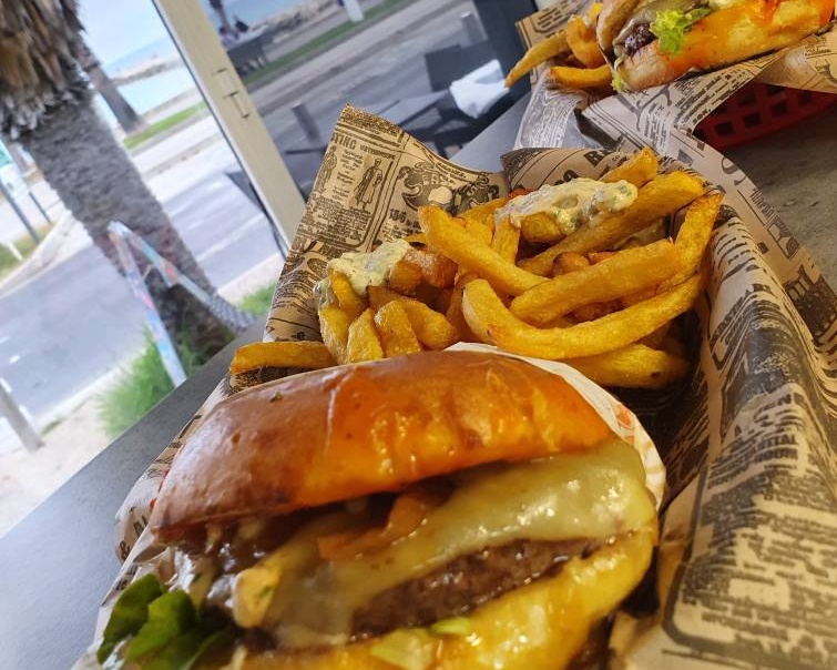 Menu double burger bœuf