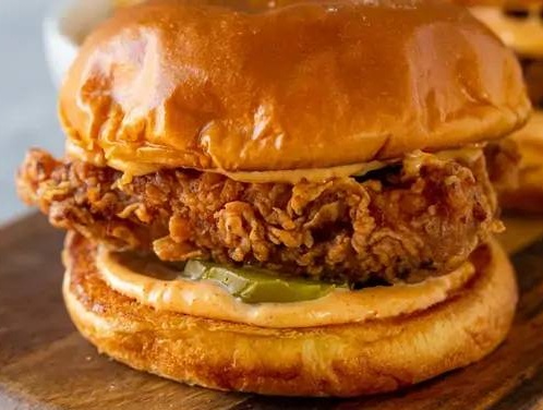 Menu chicken spicy burger