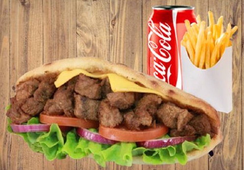 Menu sandwich grec