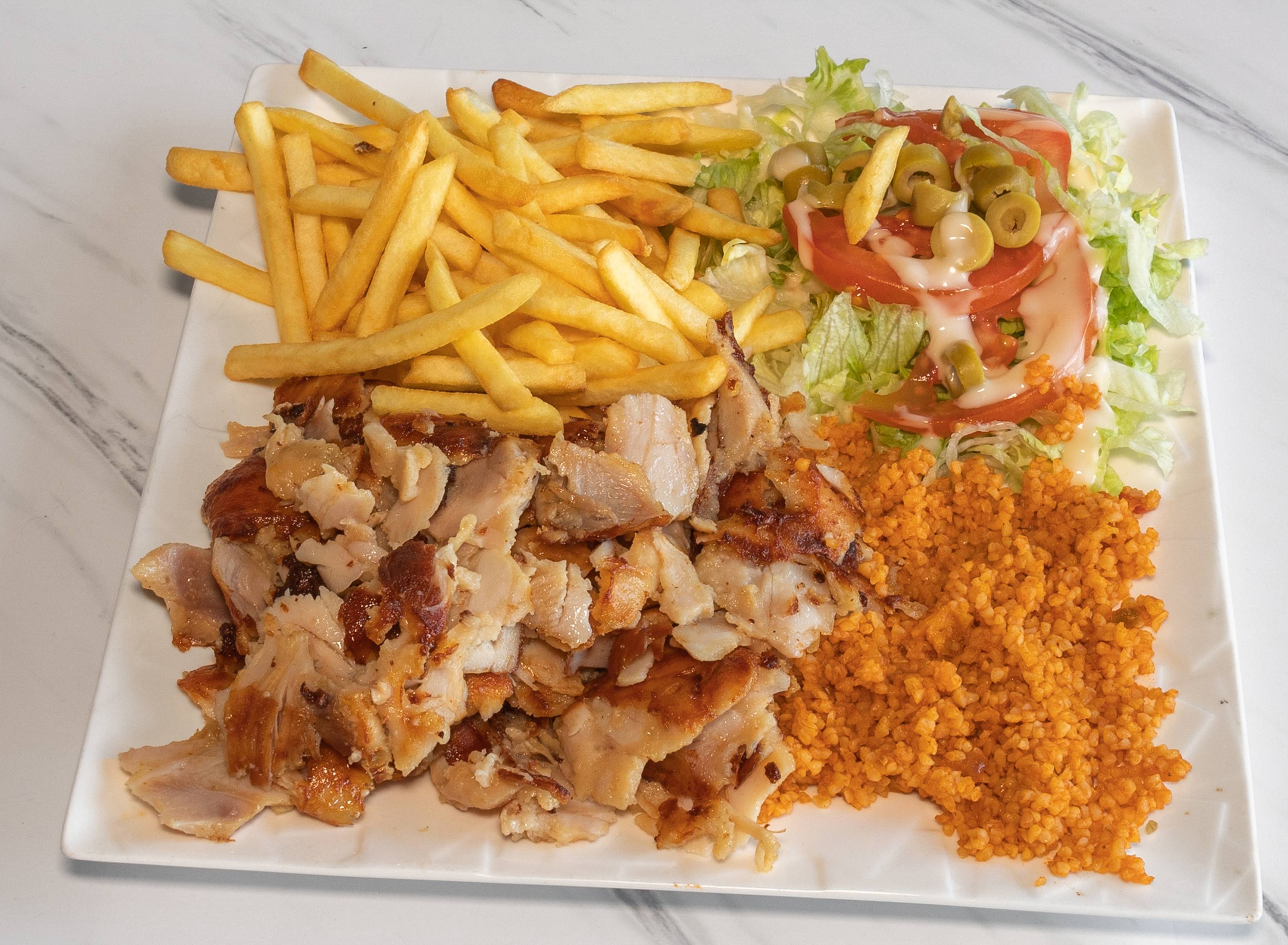 Menu assiette 1 viande