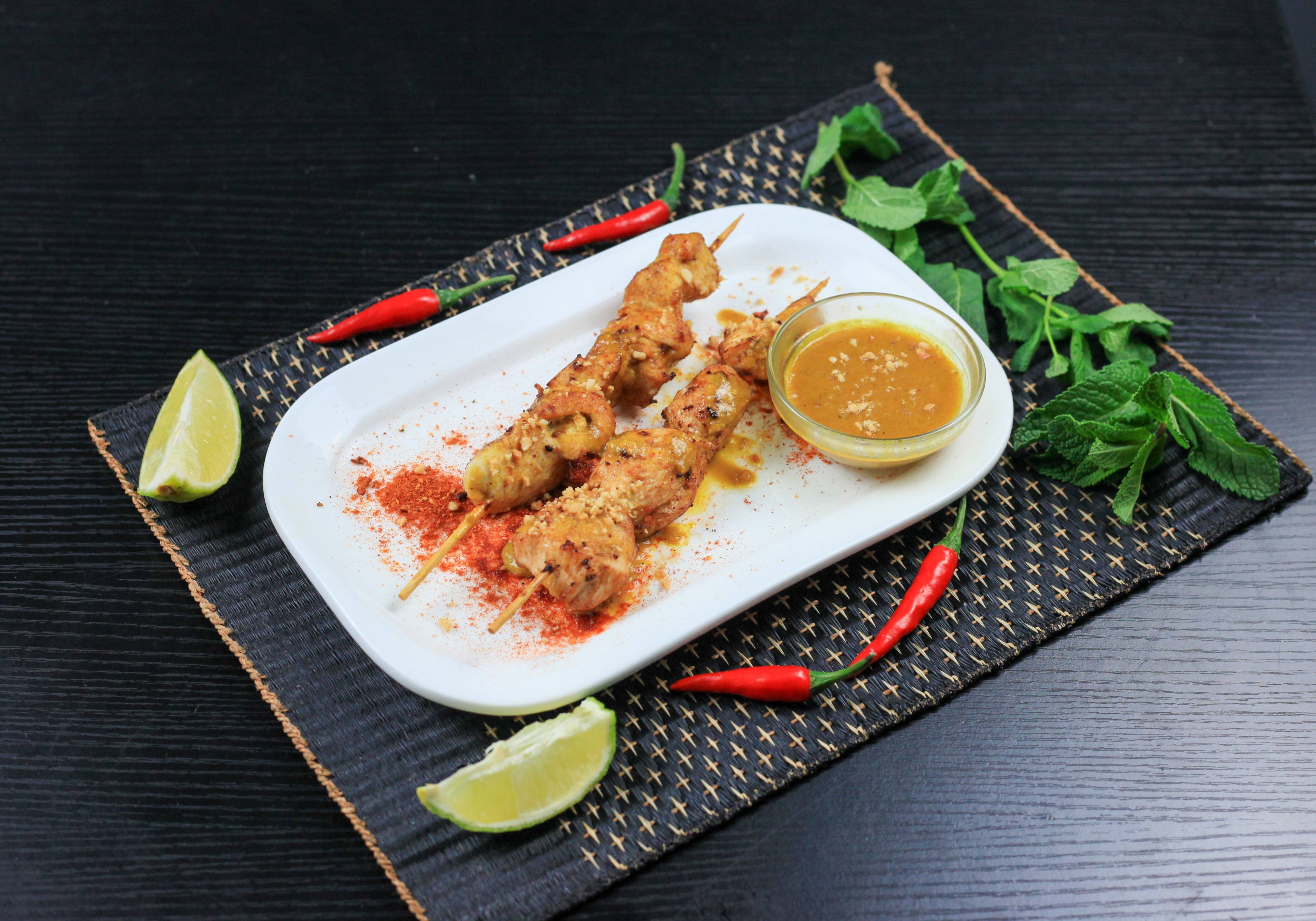 2x Brochettes  poulet satay