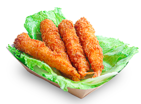 Crevettes tempura