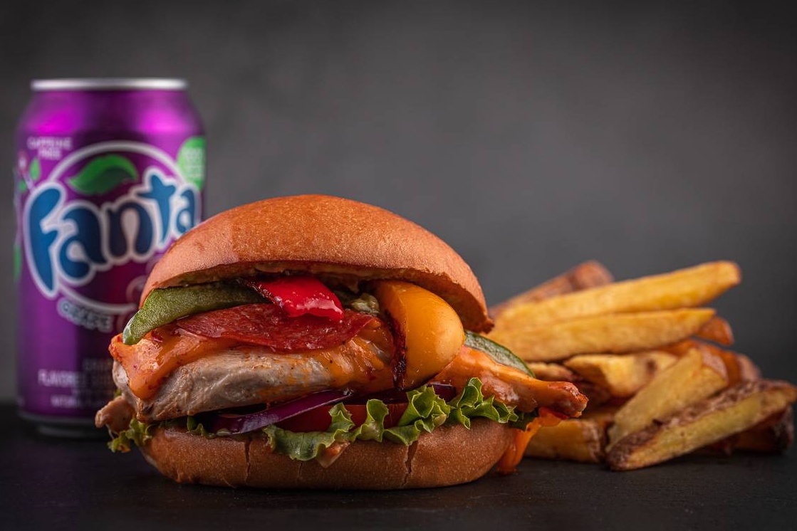 Menu Chicken cheeseburger