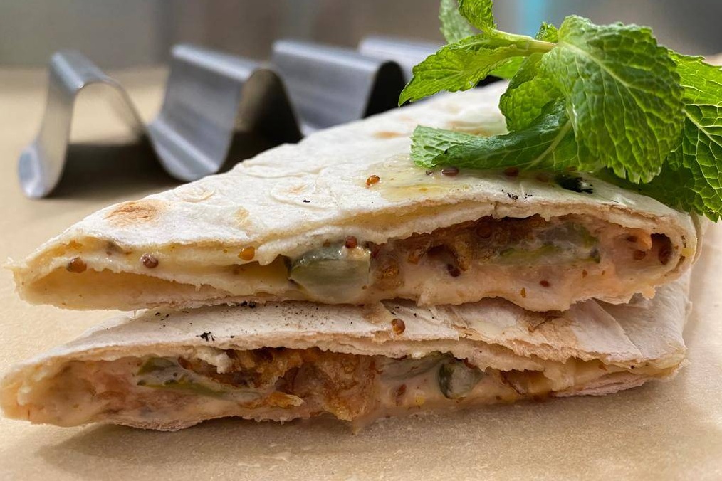 Toast lavash saumon fumé