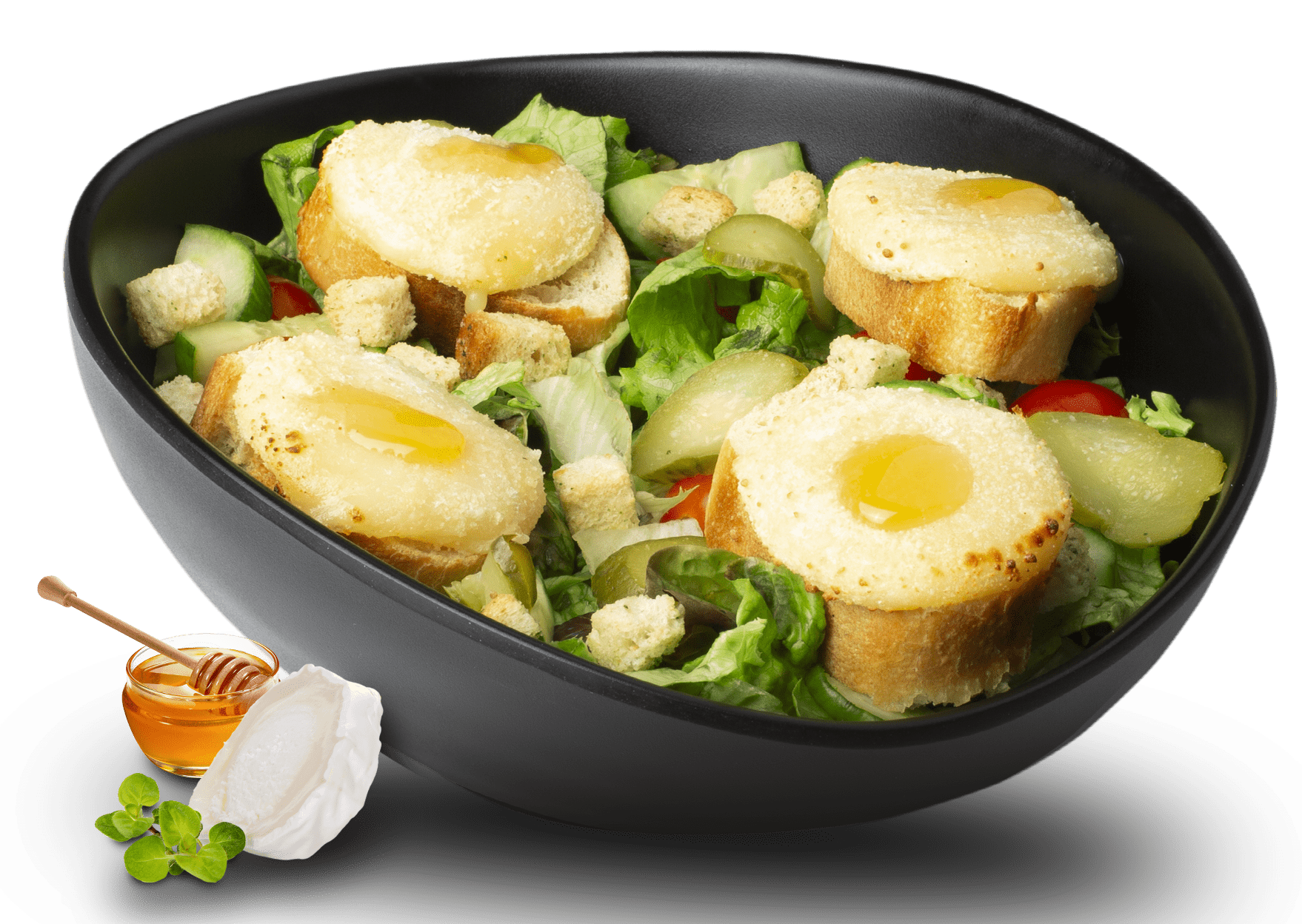 Salade chèvre chaud