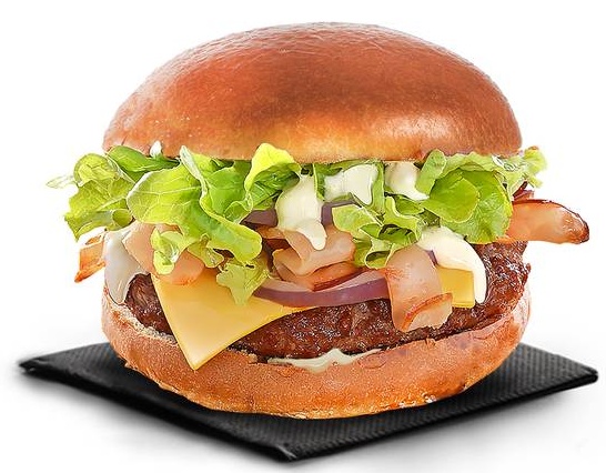 Menu bacon œuf burger