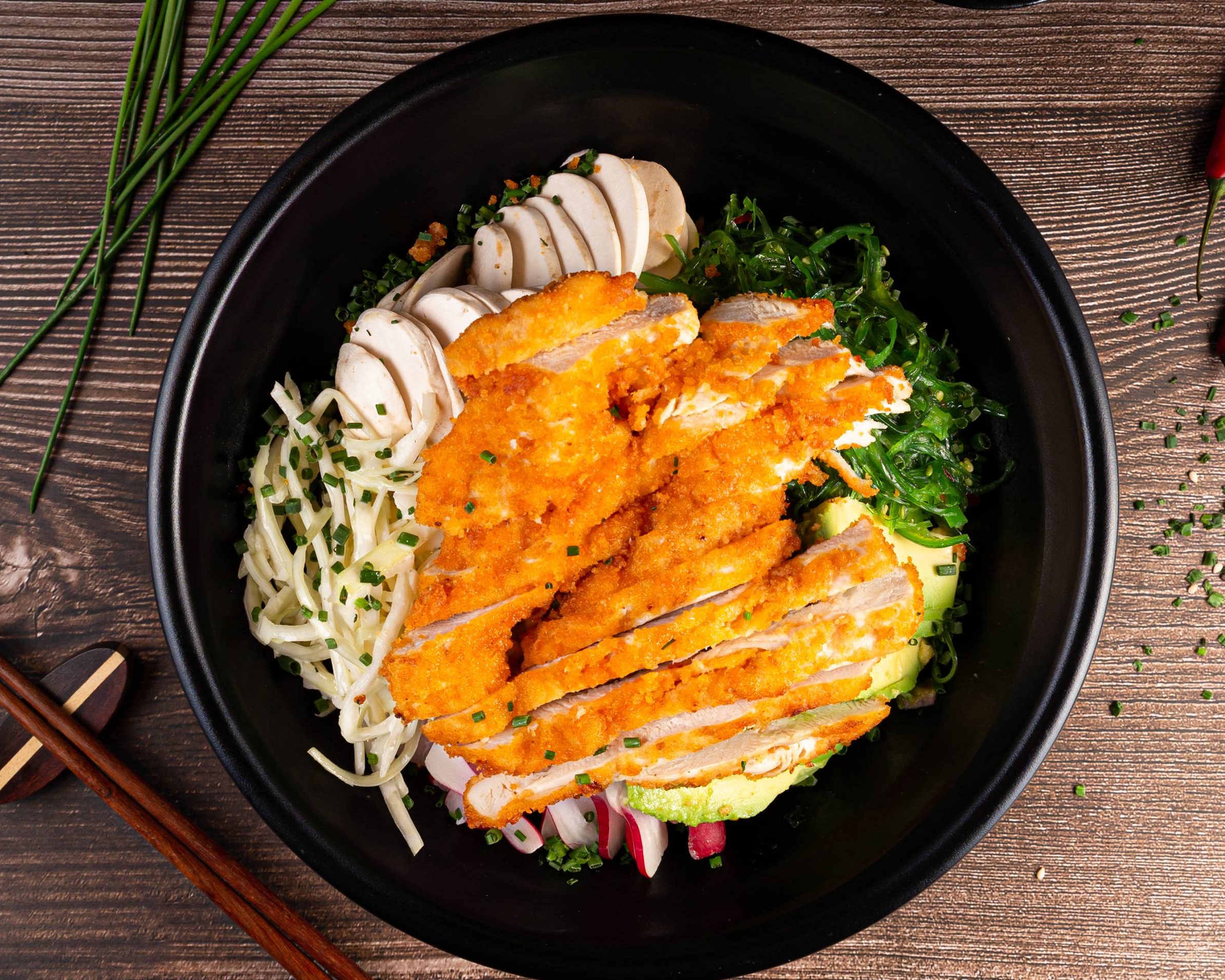 POKE BOWL  Poulet Pané