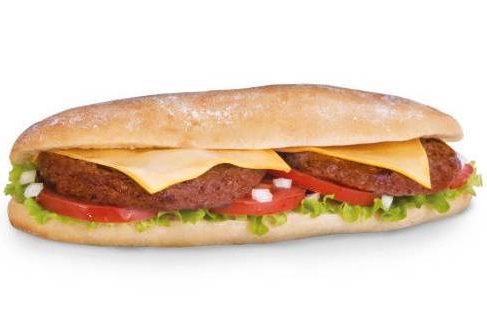 Sandwich steak haché