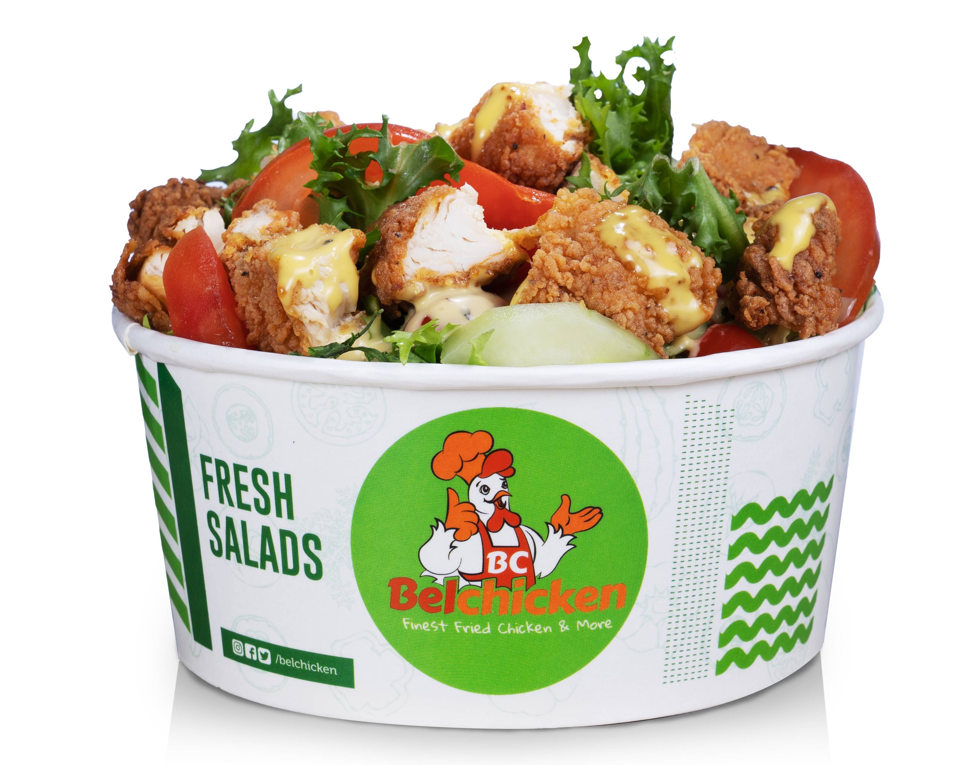 Fried chicken salad