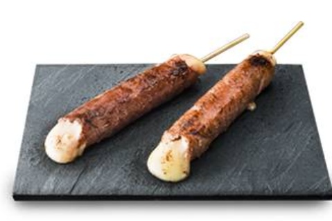 Brochettes de bœuf au fromage
