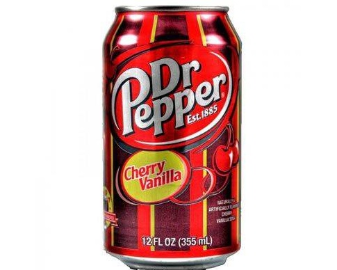 DR PEPPER CHERRY VANILLA SODA A LA CERISE ET VANILLE
