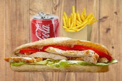 Menu sandwich escalope du chef