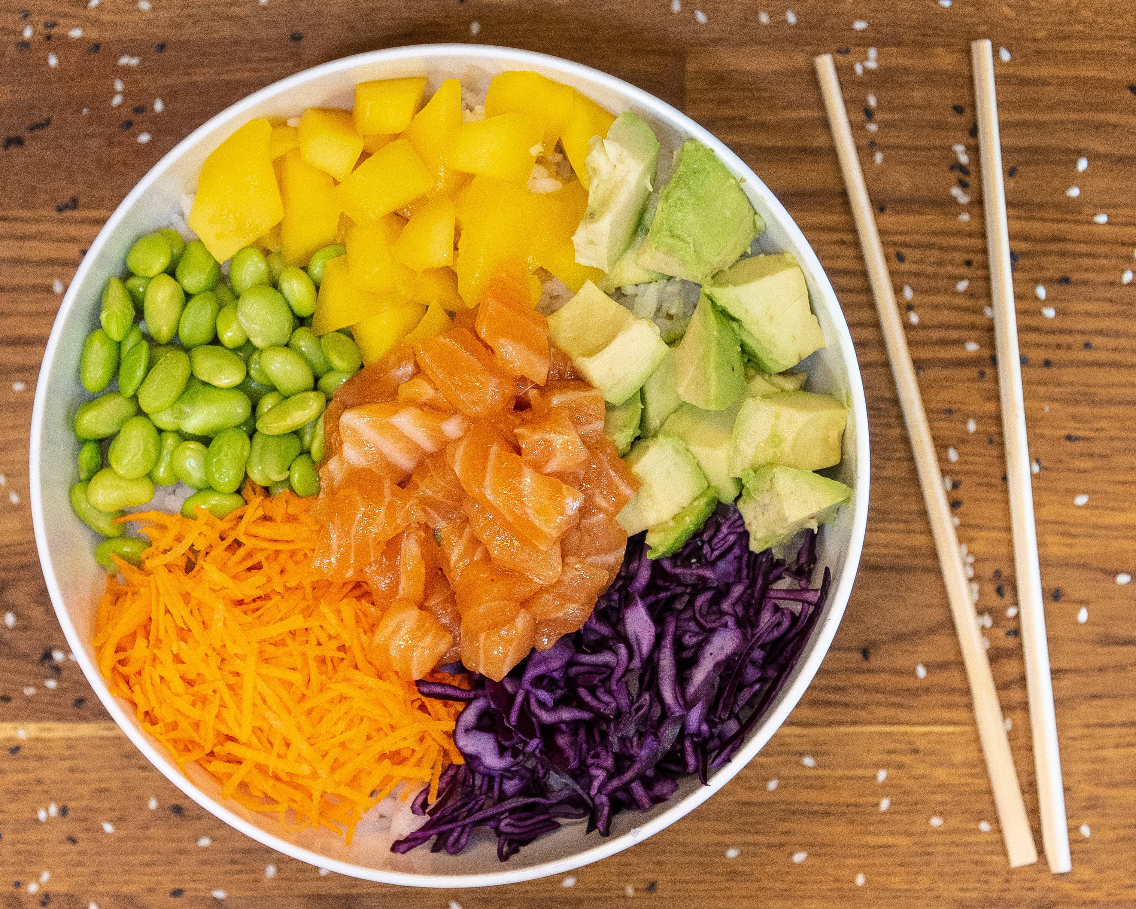 🥑Poké Saumon Légumes Fruit 🐟