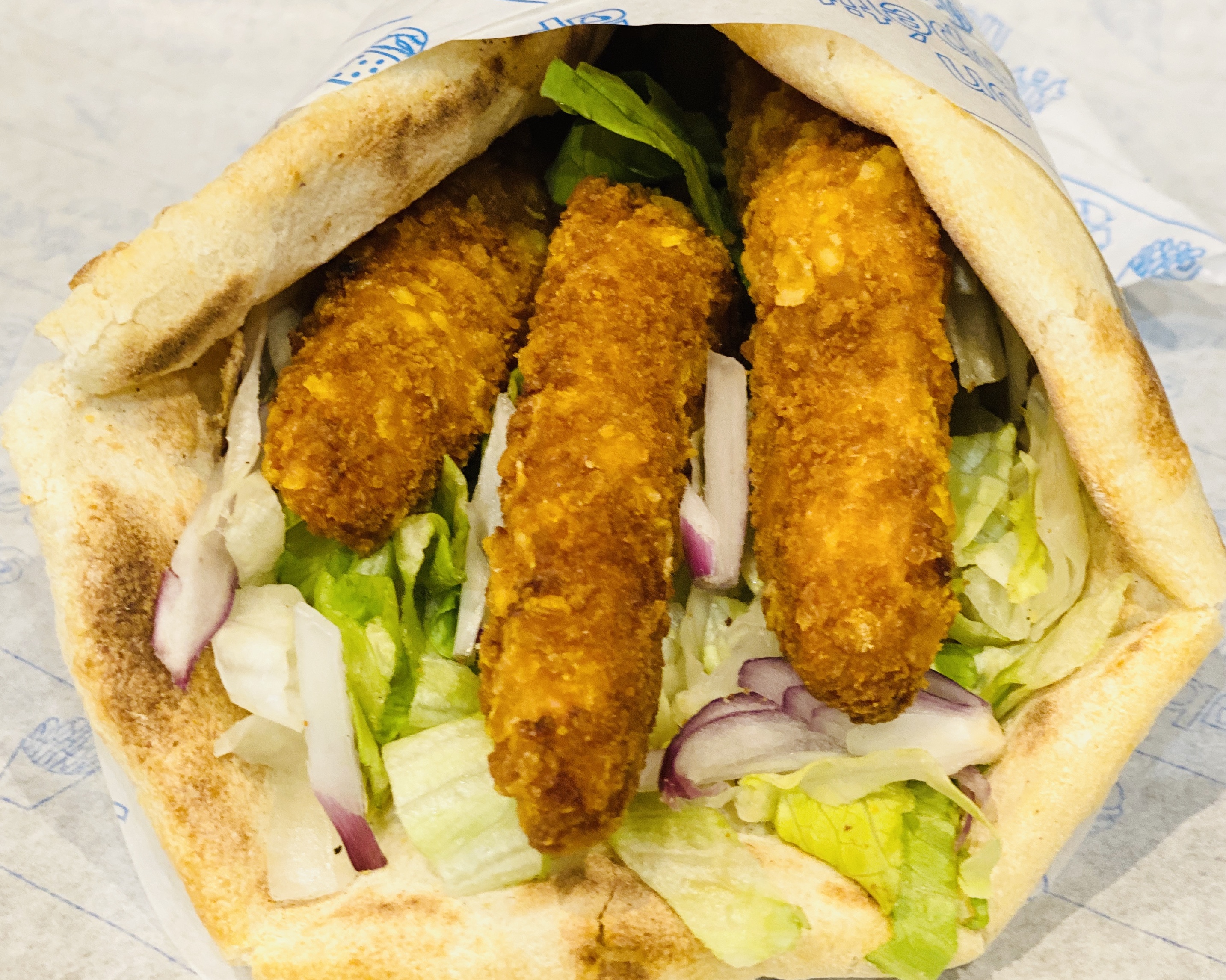 Cheese naan tenders