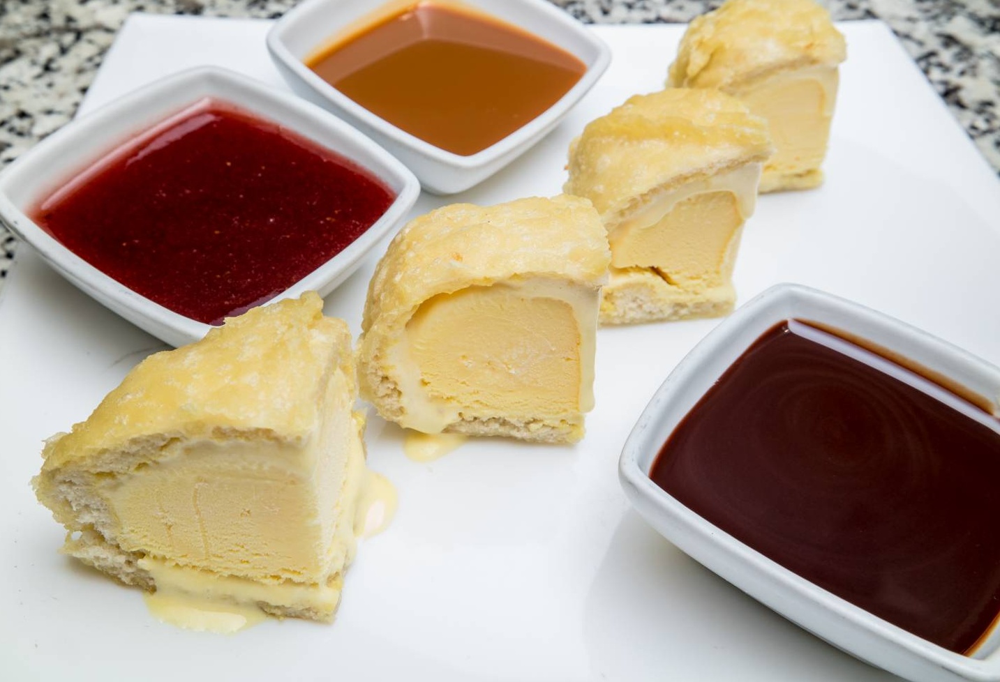 Tempura helado