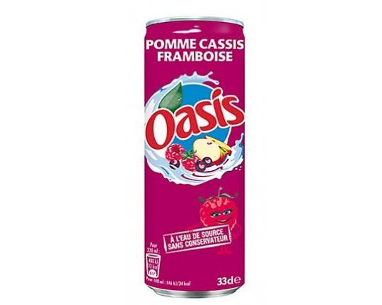 Oasis pomme cassis framboise