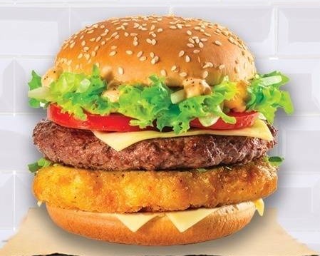 Menu burger suprême