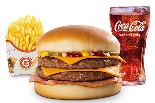 Menu Double Cheese Bacon