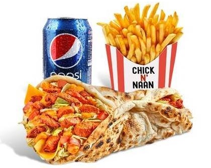 Menu cheese naan street spécial