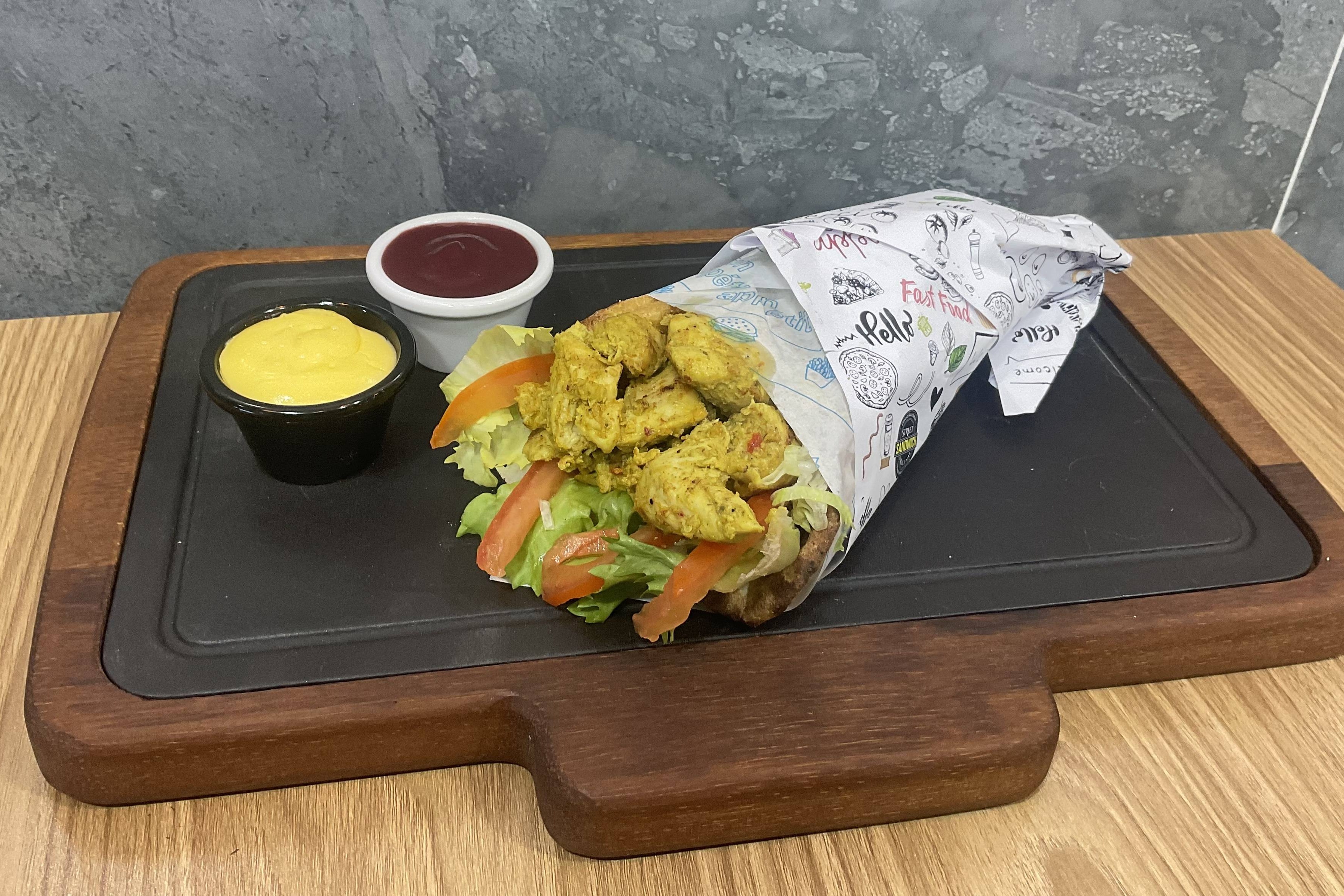 cheese naan Chicken curry