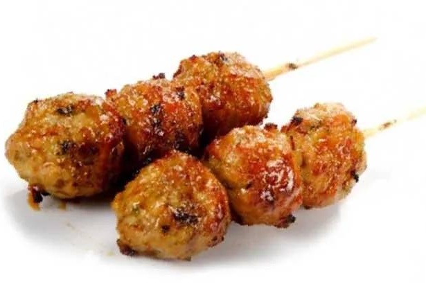 Brochette boulette de poulet